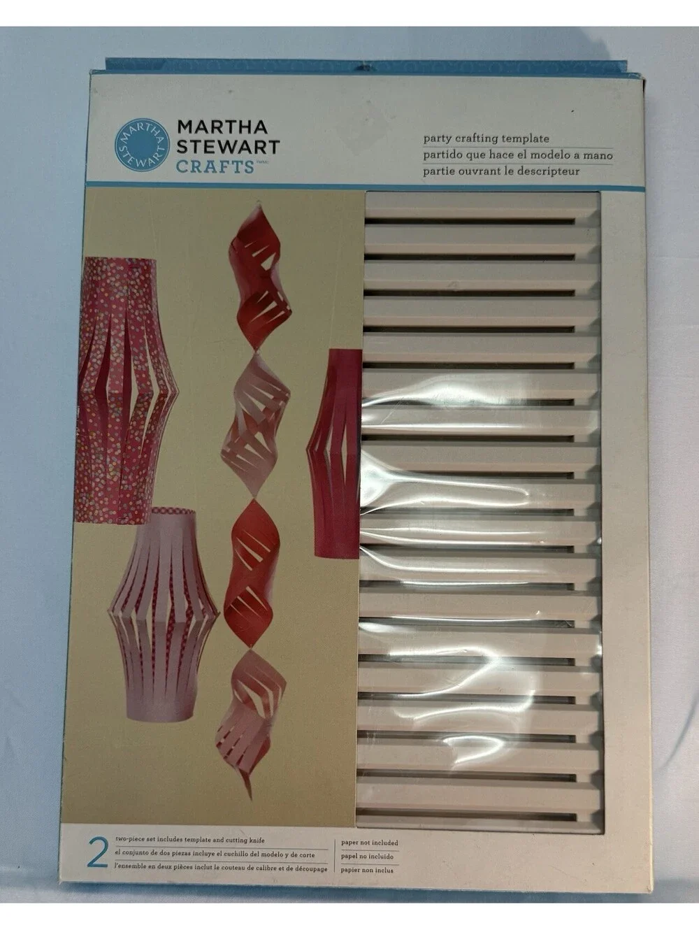 Martha Stewart  Party Crafting Template Spiral 2 Two-Piece Set  Vintage Craft